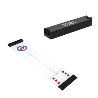 Jeu compact de curling de table portable avec boîte de rangement