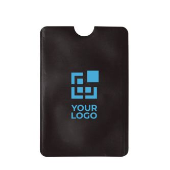 Porte-cartes flexible en plusieurs couleurs avec protection RFID avec zone d'impression