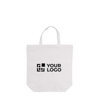 Sac en coton canvas avec poignées courtes assorties 250 g/m² avec zone d'impression