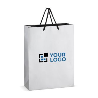 Sac cadeau en papier avec anses et intérieur noir 30x12x40 cm