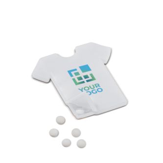 Distributeur de menthes sans sucre en forme de t-shirt 7g avec zone d'impression