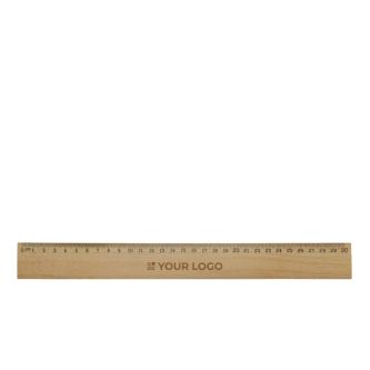 Règle en bois de cèdre avec échelle métrique jusqu’à 30 cm