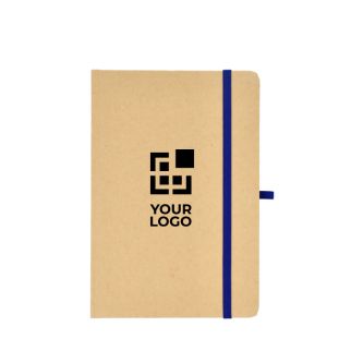 Carnet en carton avec détails colorés A5 à pages lignées