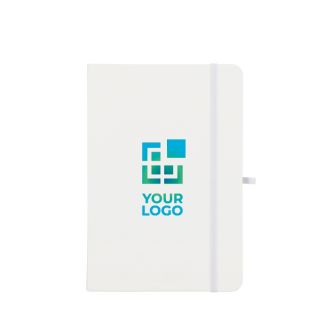 Carnet A5 en PU, notes adhésives et poche intérieure, pages à points