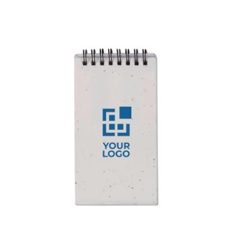 Bloc-notes écologiques avec couverture biodégradable à graines avec zone d'impression