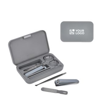 Set de manucure dans un étui en plastique résistant avec 5 pièces