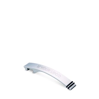 Ouvre-boîte en aluminium avec double anneau en haut avec zone d'impression