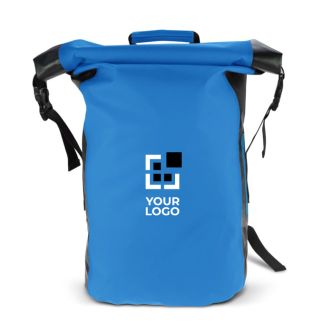 Sac à dos roll-top imperméable avec bretelles rembourrées 25L avec zone d'impression