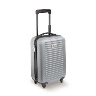 Valise cabine à 4 roues avec plaque métallique pour marquage avec zone d'impression