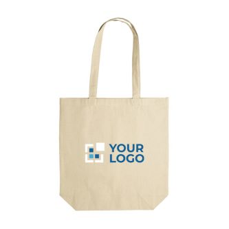 Grand sac en coton avec soufflet OEKO-TEX 280 g/m2 avec zone d'impression