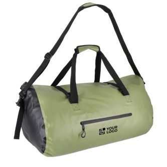 Sac de sport imperméable avec double poignée et capacité de 60L avec zone d'impression