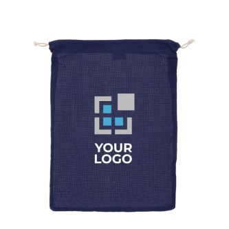 Sac réutilisable en coton pour fruits et légumes 30x40 cm avec zone d'impression