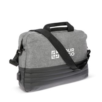 Mallette antivol pour ordinateur en RPET avec fermetures cachées 15'' avec zone d'impression