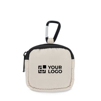 Étui pour écouteurs avec mousqueton et fermeture éclair