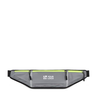 Banane réfléchissante pour course avec fermeture éclair et dos en mesh