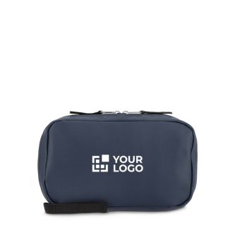 Pochette organisatrice en plastique recyclé avec fermeture éclair