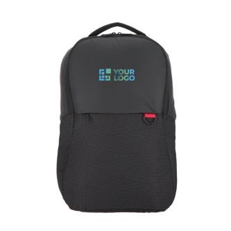 Sac à dos pour PC en jacquard et PU avec sangle pour trolley 15,6”