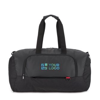 Sac de voyage en jacquard et PU avec compartiment pour chaussures