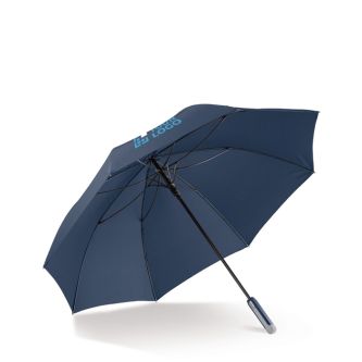 Grand parapluie anti-vent coloré avec armature noire Ø114 avec zone d'impression