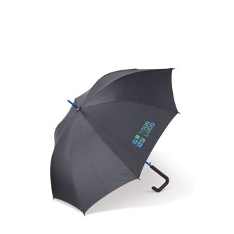 Parapluie avec poignée géométrique et détails colorés Ø106 avec zone d'impression