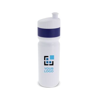 Gourde de sport sans BPA avec bord coloré fabriqué en UE 750ml avec zone d'impression
