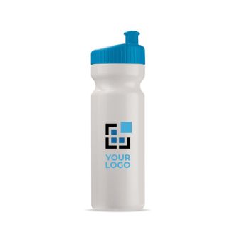 Gourde en plastique sans BPA et 100% anti-fuite 750ml avec zone d'impression