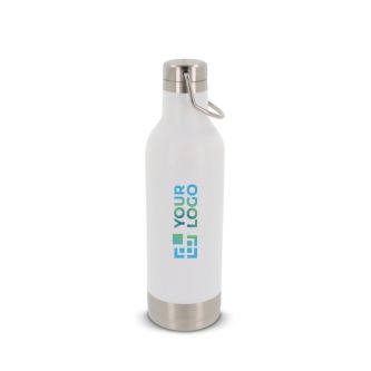 Gourde hermétique en acier inoxydable avec anse de transport 400ml avec zone d'impression