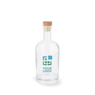 Gourde durable en verre avec couvercle FSC 750ml avec zone d'impression