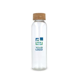 Bouteille classique en verre recyclé avec bouchon en liège 500ml