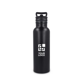 Bouteille isotherme en inox avec embout et anse assortie 500 ml
