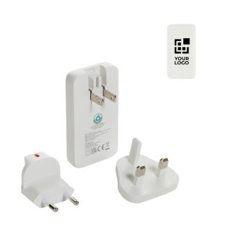 Chargeur plat ultra-fin avec prises voyage et USB-C 65 W