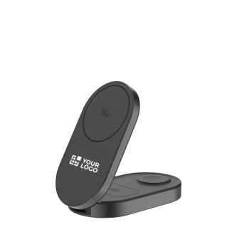 Chargeur écologique pliable 3-en-1 compact avec entrée USB-C 25 W