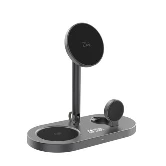 Chargeur de bureau écologique 3-en-1 sans fil magnétique 25 W