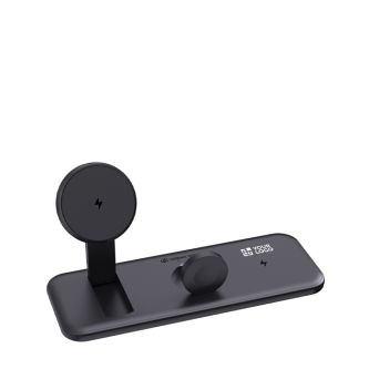 Chargeur magnétique 3 en 1 avec charge sans fil magnétique 15W
