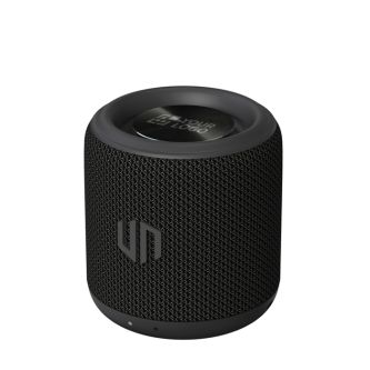 Enceinte en matériaux recyclés avec microphone intégré