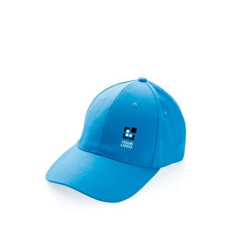 Casquette 6 panneaux en coton recyclé avec traceur AWARE™ 280 g/m²