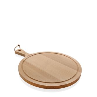 Planche à découper en bois ronde haut de gamme Boska