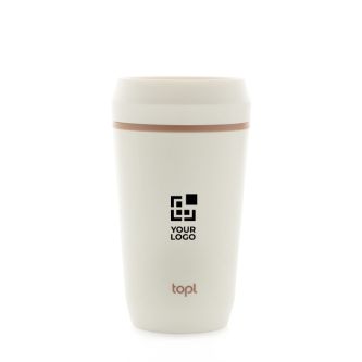 Mug isotherme en plastique recyclé avec couvercle 360° Topl 350 ml