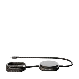 Câble de charge USB-C vers USB-C 2 en 1 en aluminium 15 W Zens Pro 2