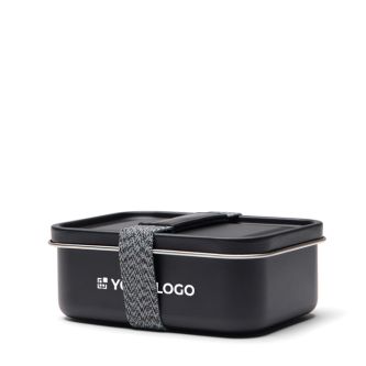 Boîte repas en acier inoxydable recyclé avec sangle élastique 750 ml