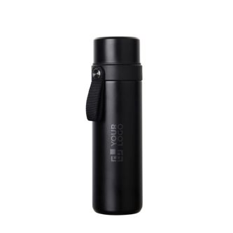 Thermos en acier inoxydable recyclé avec anse de transport 750 ml