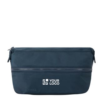 Trousse de toilette extensible en plastique recyclé avec zip 7 L
