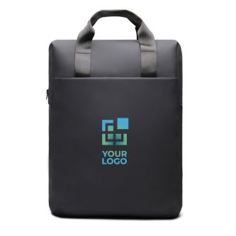 Sac à dos recyclé avec poche frontale et sangle arrière de voyage 16"