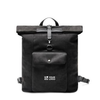 Sac à dos en similicuir au design moderne et fermeture sécurisée 15"