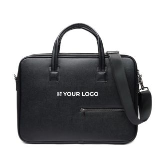 Mallette en matériau recyclé avec poignées solides et bandoulière 15"