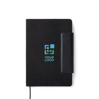 Cahier en cuir recyclé design élégant A5 pages lignéés