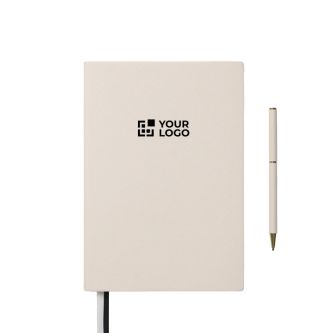 Set carnet et stylo avec coffret cadeau A5, pages lignées