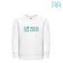 Sweat-shirt en coton et polyester 300 g/m2 THC DELTA KIDS WH