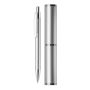 Stylo en aluminium avec étui assorti en forme de tube