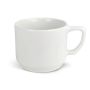 Tasse céramique blanche avec une poignée rectangulaire compacte 250ml